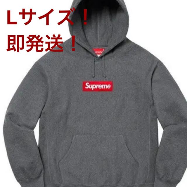 格安定番 Supreme - supreme box logo パーカー チャコール charcoal 