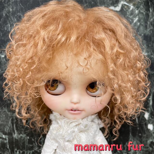 blythe _w-466アプリコットベージュ⭐️チベットラムウィッグ