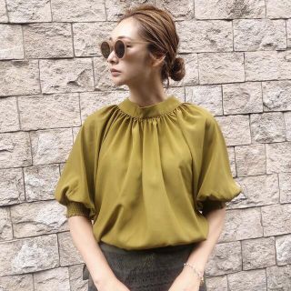 アメリヴィンテージ(Ameri VINTAGE)のameri vintage  PASSCODE GATHER BLOUSE(シャツ/ブラウス(長袖/七分))