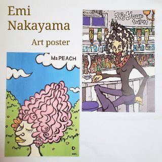 90s Emi Nakayama アート イラスト ポスター B4(印刷物)