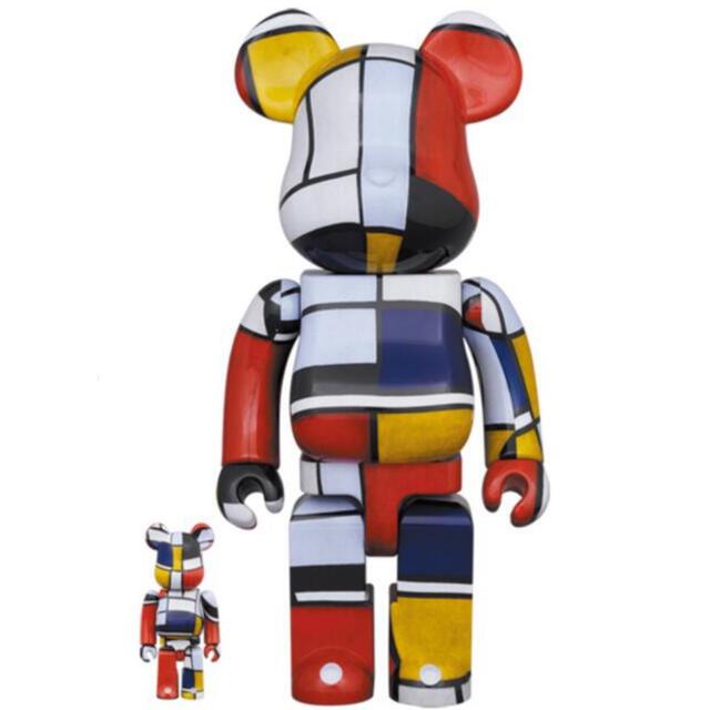 BE@RBRICK Piet Mondrian100％ & 400％ベアブリック