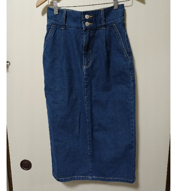 INGNI　ハイウェスト　デニムスカート レディースのスカート(ひざ丈スカート)の商品写真