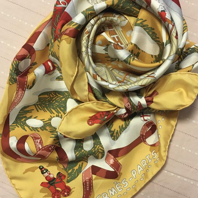 極美品　エルメス　カレ90 Noel au 24 Faubourg