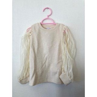 ザラキッズ(ZARA KIDS)のzarakids 袖チュールトップス(ブラウス)