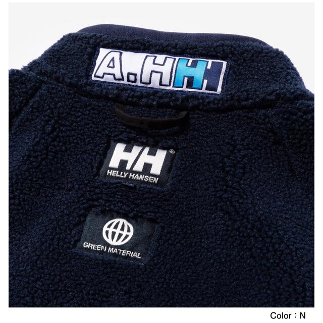 HELLY HANSEN(ヘリーハンセン)の希少 3XL HELLY HANSEN × A.H フリースジャケット メンズのジャケット/アウター(ブルゾン)の商品写真