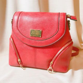 美品★2way リュック,ショルダーバッグ,レッド(リュック/バックパック)