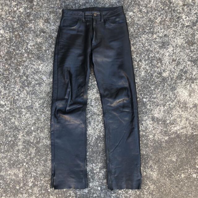 Vintage leather pants レザー パンツ フレア ブーツカット