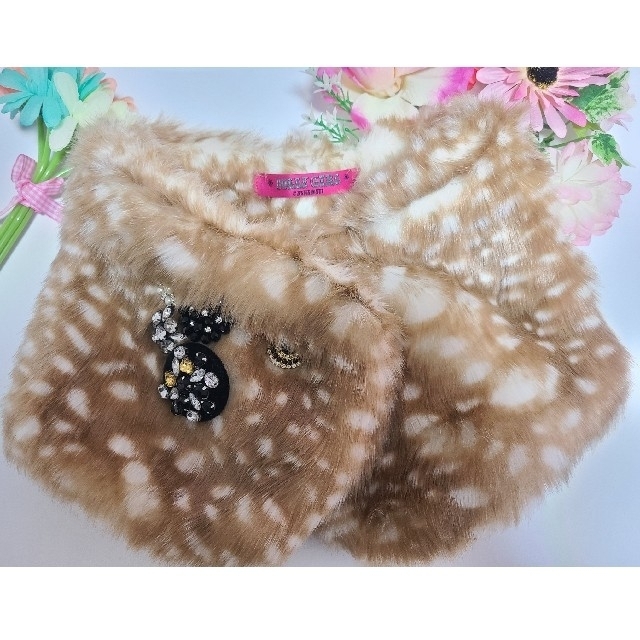 DOLLY GIRL BY ANNA SUI(ドーリーガールバイアナスイ)の送込★DOLLY GIRL BY ANNA SUI★フェイクファーティペット♪ レディースのファッション小物(マフラー/ショール)の商品写真