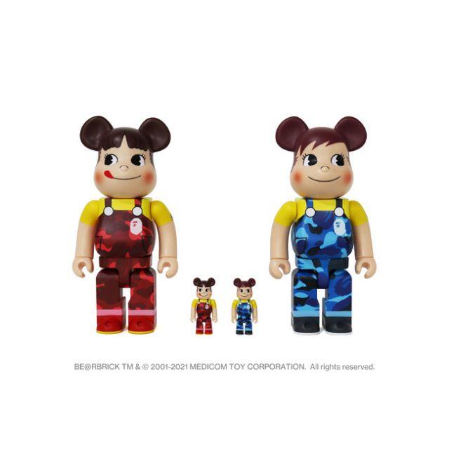 BE@RBRICK 招き猫ペコちゃん&ポコちゃん 100% 2体セット