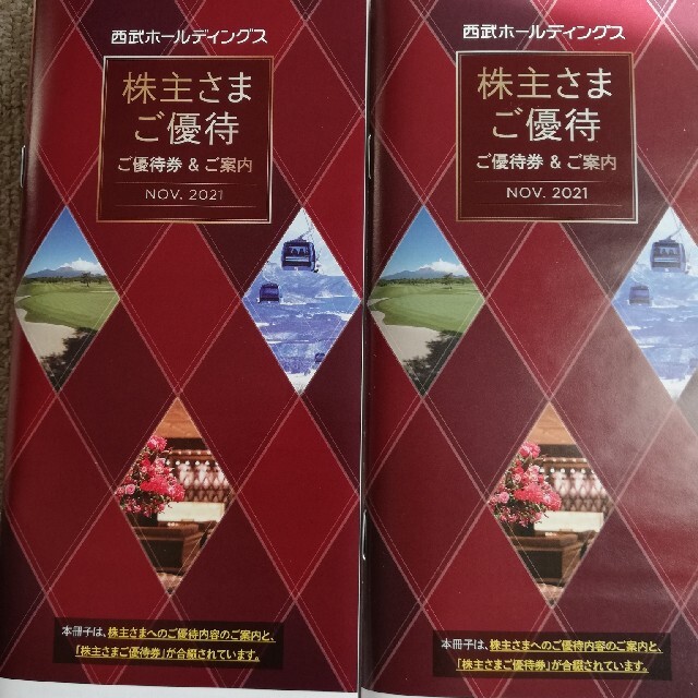 西武ホールディングス株主優待冊子二冊 チケットの優待券/割引券(その他)の商品写真