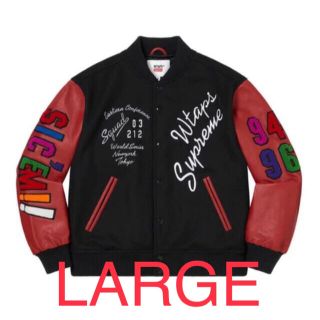 シュプリーム(Supreme)のSupreme / WTAPS Varsity Jacket "Black"(スタジャン)