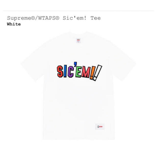 Supreme x WTAPS Sic´em! Tee white Mサイズのサムネイル