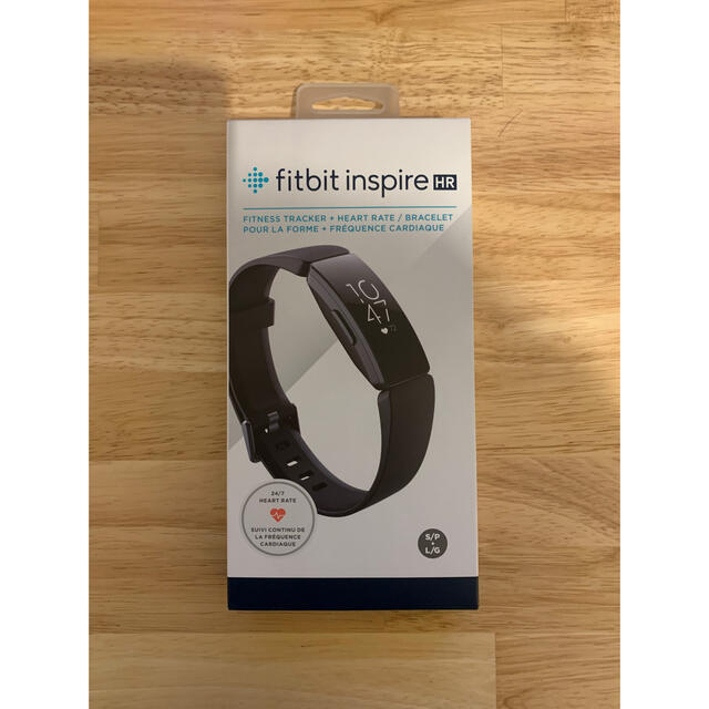 ☆【値下げ】Fitbit InspireHR フィットネストラッカー　ブラック