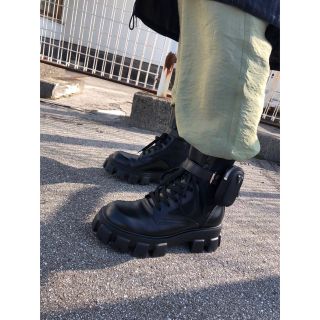 PRADA - PRADA プラダ モノリス コンバットブーツの通販 by ひさ's