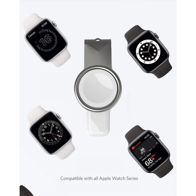 Apple Watch 充電 USB充電スタンド ワイヤレス磁気充電器 スマホ/家電/カメラのスマートフォン/携帯電話(バッテリー/充電器)の商品写真