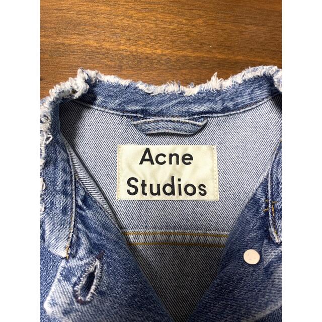 ACNE(アクネ)の【jimさま】アクネ デニムジャケット　34 レディースのジャケット/アウター(Gジャン/デニムジャケット)の商品写真