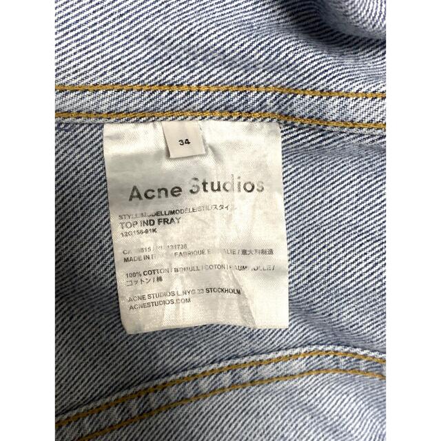 ACNE(アクネ)の【jimさま】アクネ デニムジャケット　34 レディースのジャケット/アウター(Gジャン/デニムジャケット)の商品写真