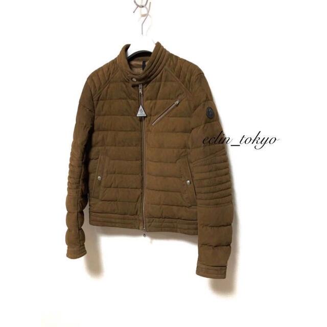 MONCLER(モンクレール)のモンクレール 山下智久さんご愛用 レザー ダウンジャケット E3182 メンズのジャケット/アウター(ダウンジャケット)の商品写真