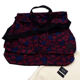 マルニ(Marni)のMARNI x PORTER 2WAY バッグ ボルドー　ｘ　ネイビー(ショルダーバッグ)