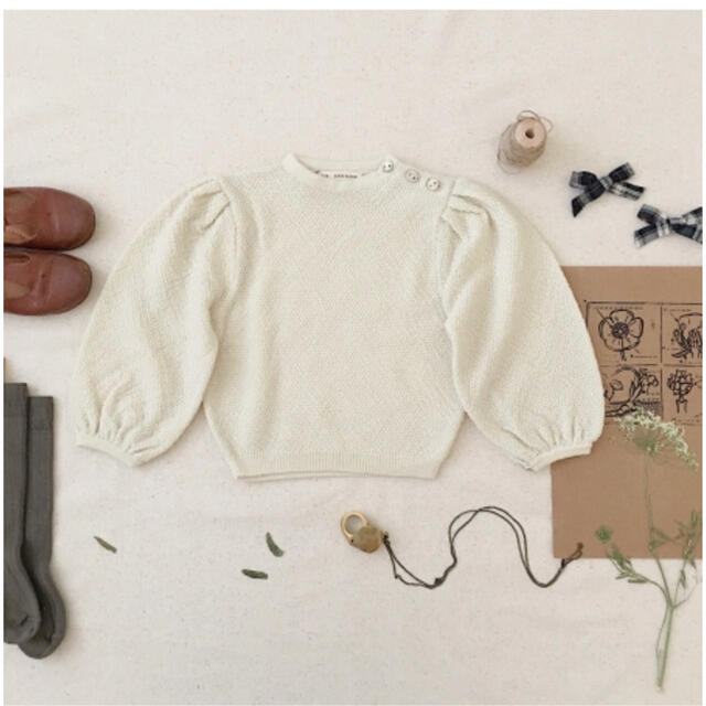 SOORPLOOM Agnes sweater (natural)キッズ服女の子用(90cm~)