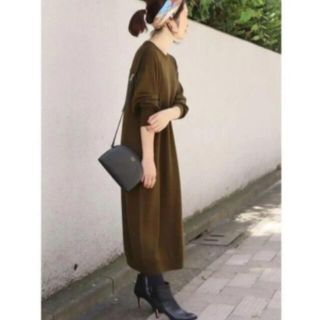 イエナ(IENA)のIENA 2018AW クルーネックロングワンピース(ロングワンピース/マキシワンピース)