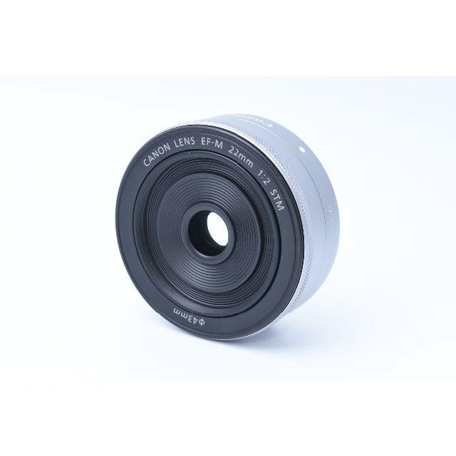Canon - ★美品★ Canon EF-M 22mm 1:2 STM（シルバー）