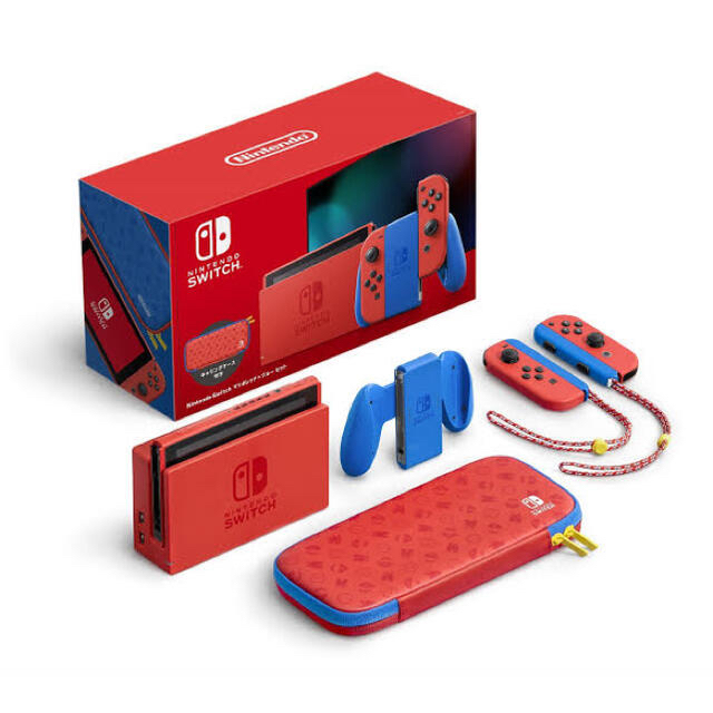 ニンテンドースイッチ 本体 マリオレッド ブルー Switch 新品 任天堂