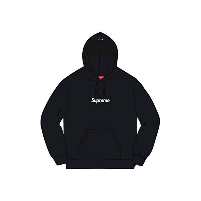 BLACKサイズ【XＬ】Supreme Box Logo Hooded Sweatshirt