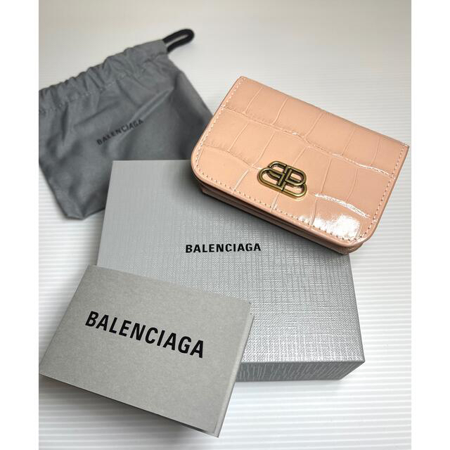 ★限界値下げ★ 新品　BALENCIAGA ロゴ 三つ折り財布