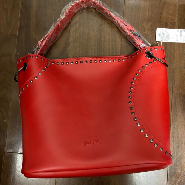 Folli Follie(フォリフォリ)のフォリフォリ　バッグ　赤　スタッズ レディースのバッグ(ショルダーバッグ)の商品写真