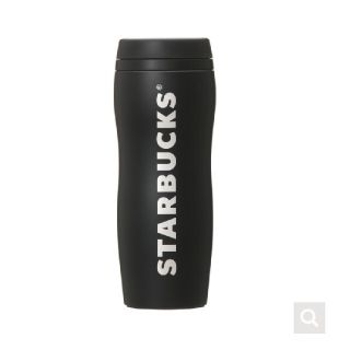 スターバックスコーヒー(Starbucks Coffee)のカーヴドステンレスボトルマットブラック355ml(タンブラー)