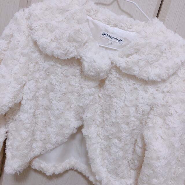 女の子♡もこもこファーコート キッズ/ベビー/マタニティのキッズ服女の子用(90cm~)(ジャケット/上着)の商品写真