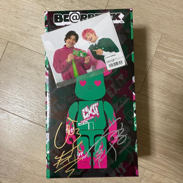 直筆サイン入 entrance会員限 BE@RBRICK EXIT 400%