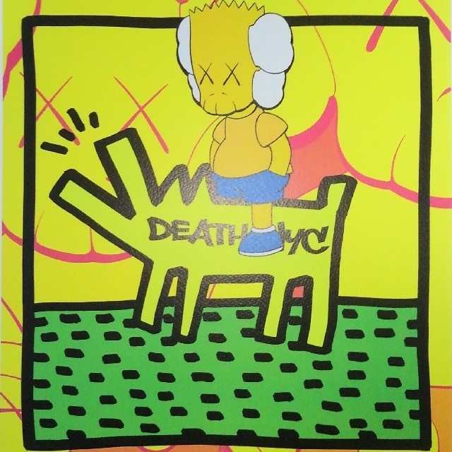 Death Nyc カウズ キース・ヘリング アートポスター 極美品/未使用の