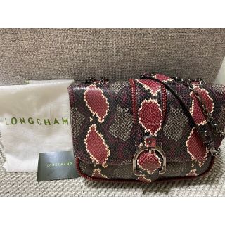 ロンシャン(LONGCHAMP)の【極美品】★ロンシャン★パイソン柄 アマゾンーヌ ショルダーバッグ フランス製(ショルダーバッグ)