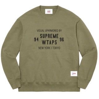 Supreme Wtaps Crewneck Olive L クルーネック(スウェット)