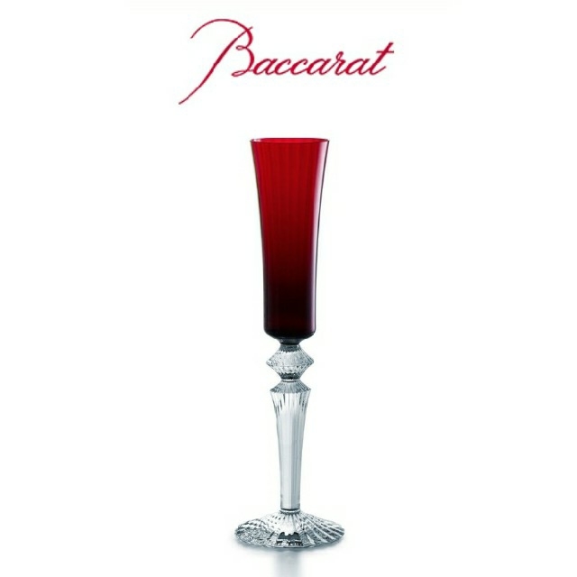 Baccarat(バカラ)の専用 バカラ ミルニュイ フルーティッシモ シャンパングラス  ルビーレッド インテリア/住まい/日用品のキッチン/食器(食器)の商品写真