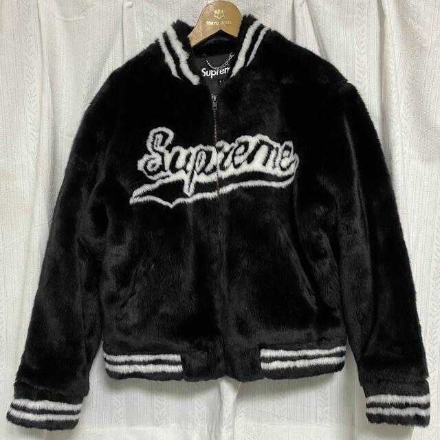 送料込 supreme Fur Jacket 黒 Lサイズ　キムタク着