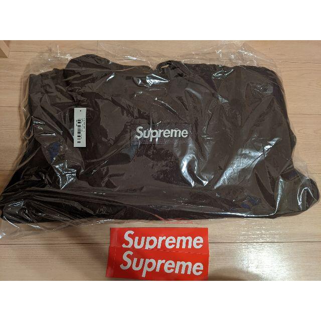 Supreme Box Logo Hooded Sweatshirt Brown