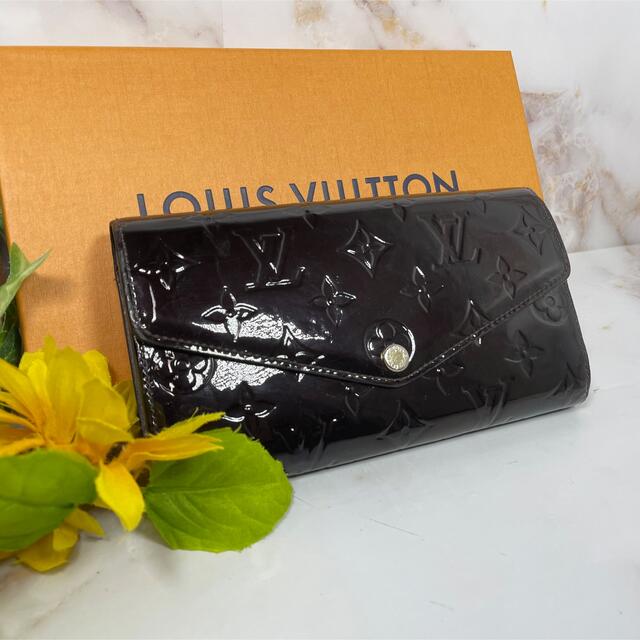 極美品✨LOUIS VUITTON サラ アンプラント 長財布 モノグラム 黒-