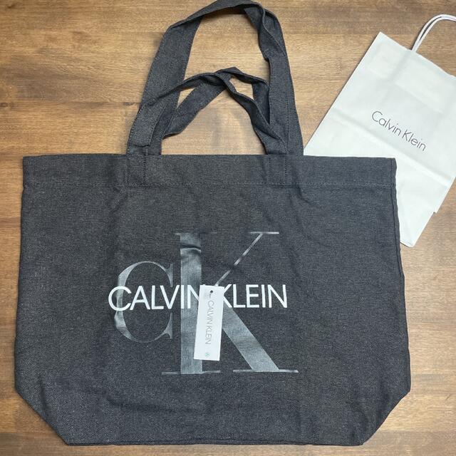 Calvin Klein(カルバンクライン)の【新品未使用】02 カルバンクライン トートバッグ  エコバッグ キャンバス レディースのバッグ(トートバッグ)の商品写真