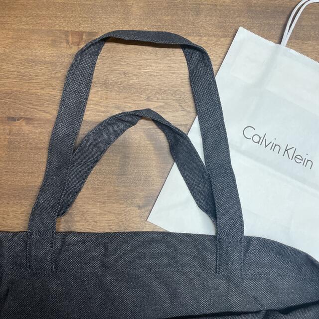 Calvin Klein(カルバンクライン)の【新品未使用】02 カルバンクライン トートバッグ  エコバッグ キャンバス レディースのバッグ(トートバッグ)の商品写真