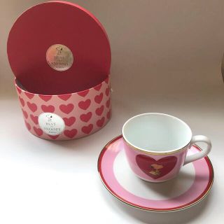 スヌーピー(SNOOPY)のBEST OF SNOOPY PINK LOVE カップ＆ソーサー　スヌーピー (食器)