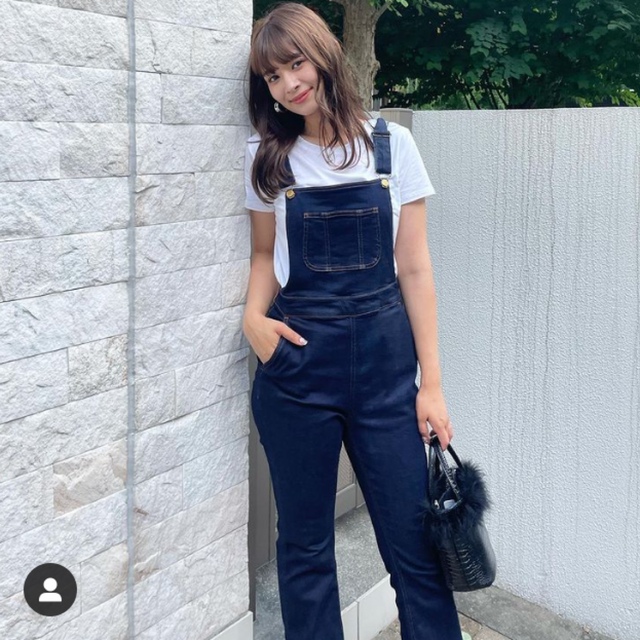 SLY(スライ)の限定価格❣️e/s DENIM STRETCH SALOPETTE☆ブルー1 レディースのパンツ(サロペット/オーバーオール)の商品写真