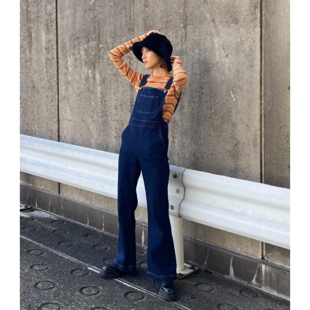 SLY - 限定価格❣️e/s DENIM STRETCH SALOPETTE☆ブルー1の通販 by ...