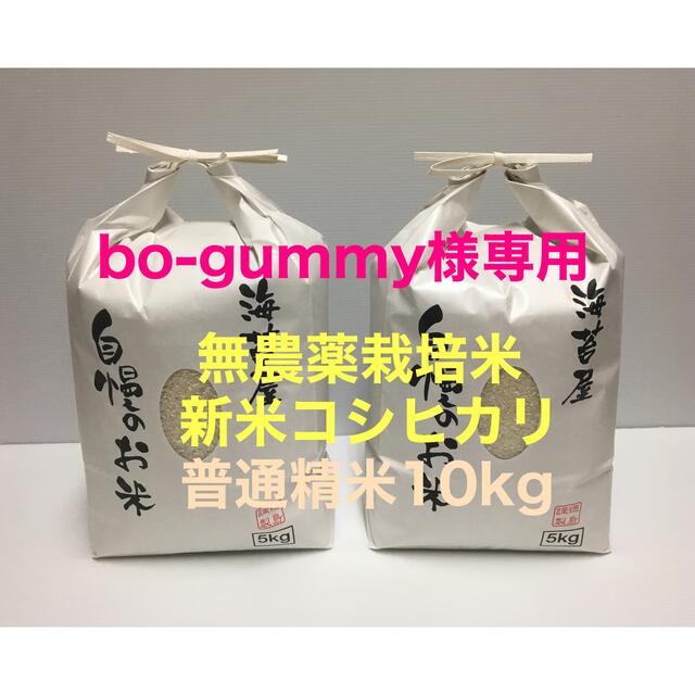 bo-gummy様専用 新米 無農薬コシヒカリ普通精米10kg(5kg×2)の通販 by U-KO's shop｜ラクマ