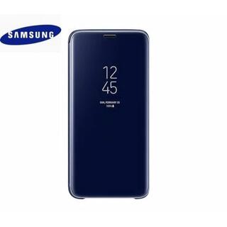 サムスン(SAMSUNG)のGalaxy S9 用 CLEAR VIEW カバー ブルー 純正品(Androidケース)