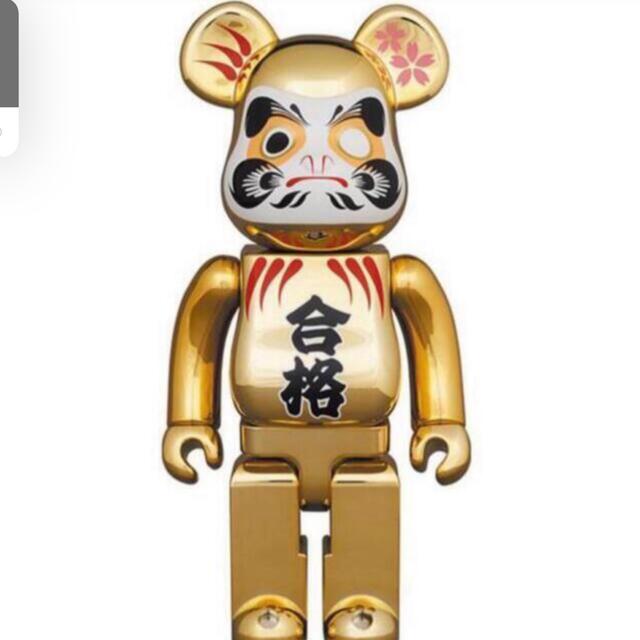 BE@RBRICK 達磨 合格 金メッキ 弐 400％