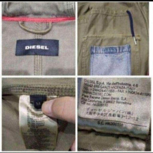 DIESEL - DIESEL モッズコート。異素材ミックス。希少のMサイズ DIESEL - DIESEL モッズコート。異素材ミックス。希少のMサイズ