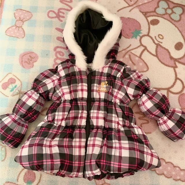 Barbie(バービー)の新品未使用♥️Barbie×birthday チェックジャケット95cm キッズ/ベビー/マタニティのキッズ服女の子用(90cm~)(ジャケット/上着)の商品写真